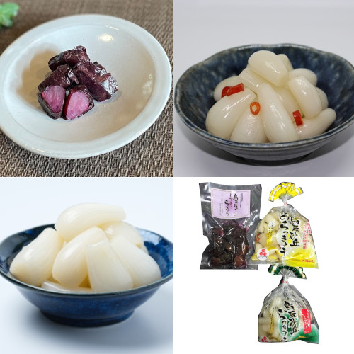 鳥取砂丘産らっきょう　人気3種詰め合わせセット