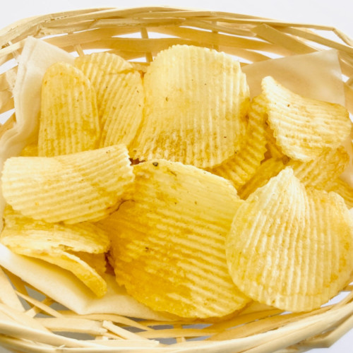 米油だけで揚げたポテトチップス