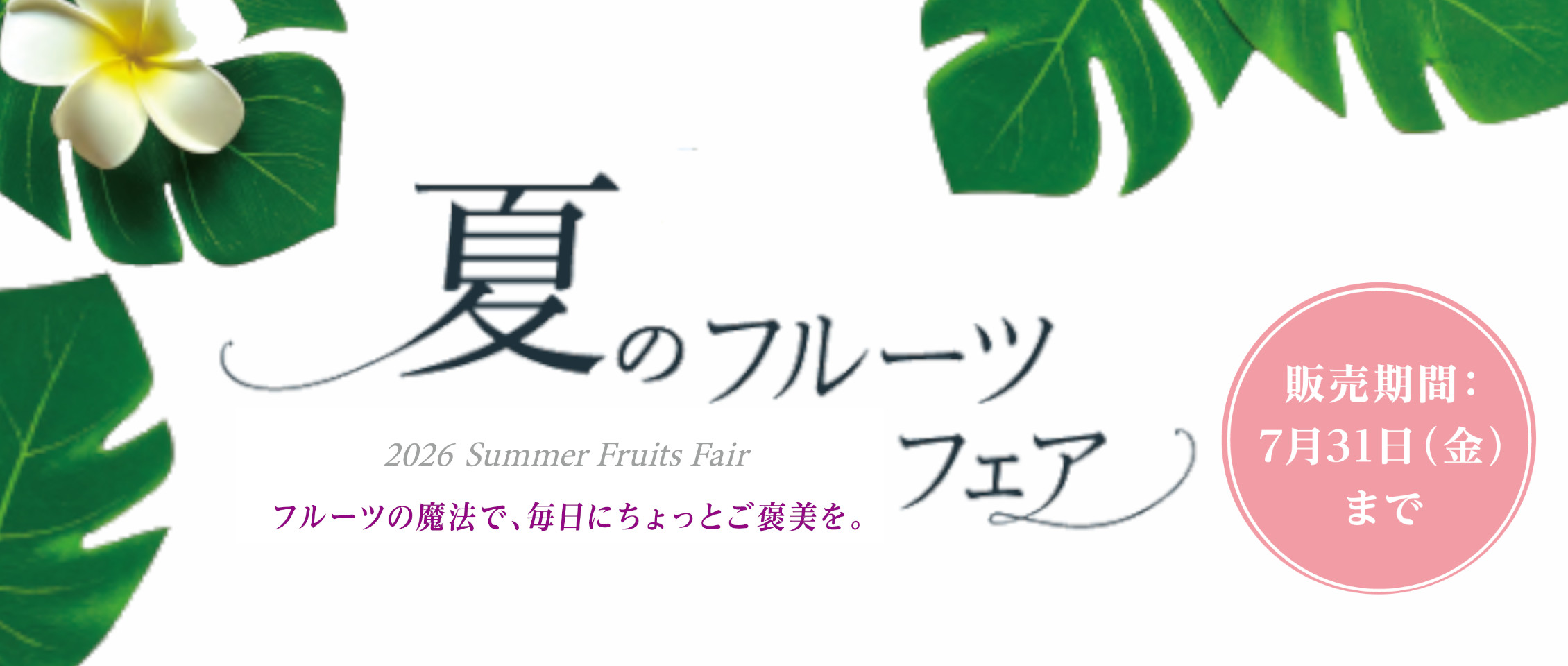 2026 夏のフルーツフェア
