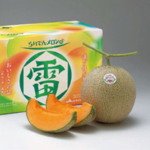 【北海道産】らいでんメロン2玉