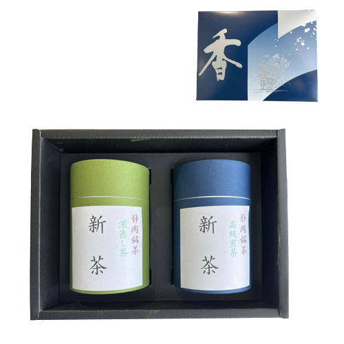 静岡　新茶詰合せ（紙缶入り）