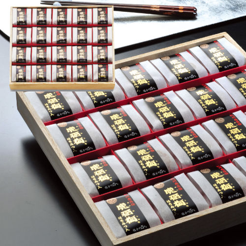 晩稲梅®はちみつ入り20粒和紙木箱