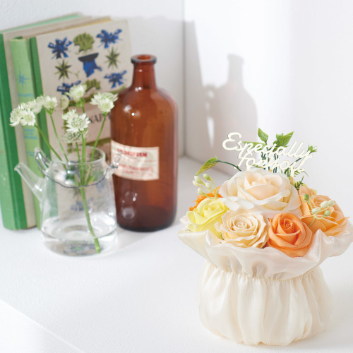 オーガンジーフリルシャボンポット